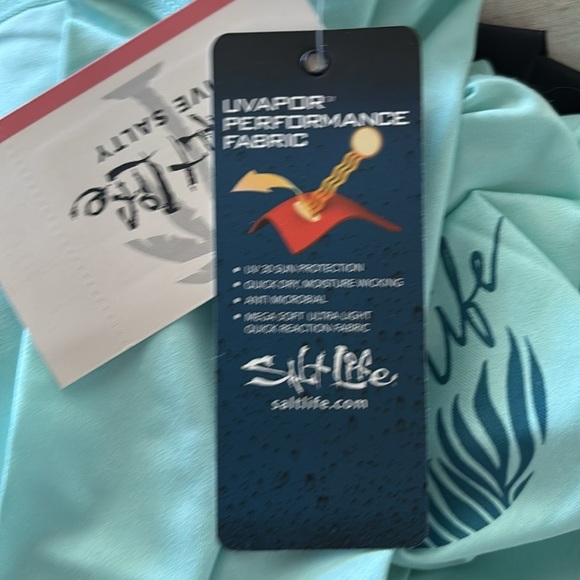 Salt Life Oasis SLX UVAPOR long sleeve sun protection top,performance fabric - Picture 11 of 12
